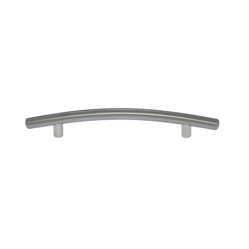 JVJ Hardware Aster Collection Satin Nickel Finish 128 mm c/c Round Bowed Contemporary Pull, Composition Steel
