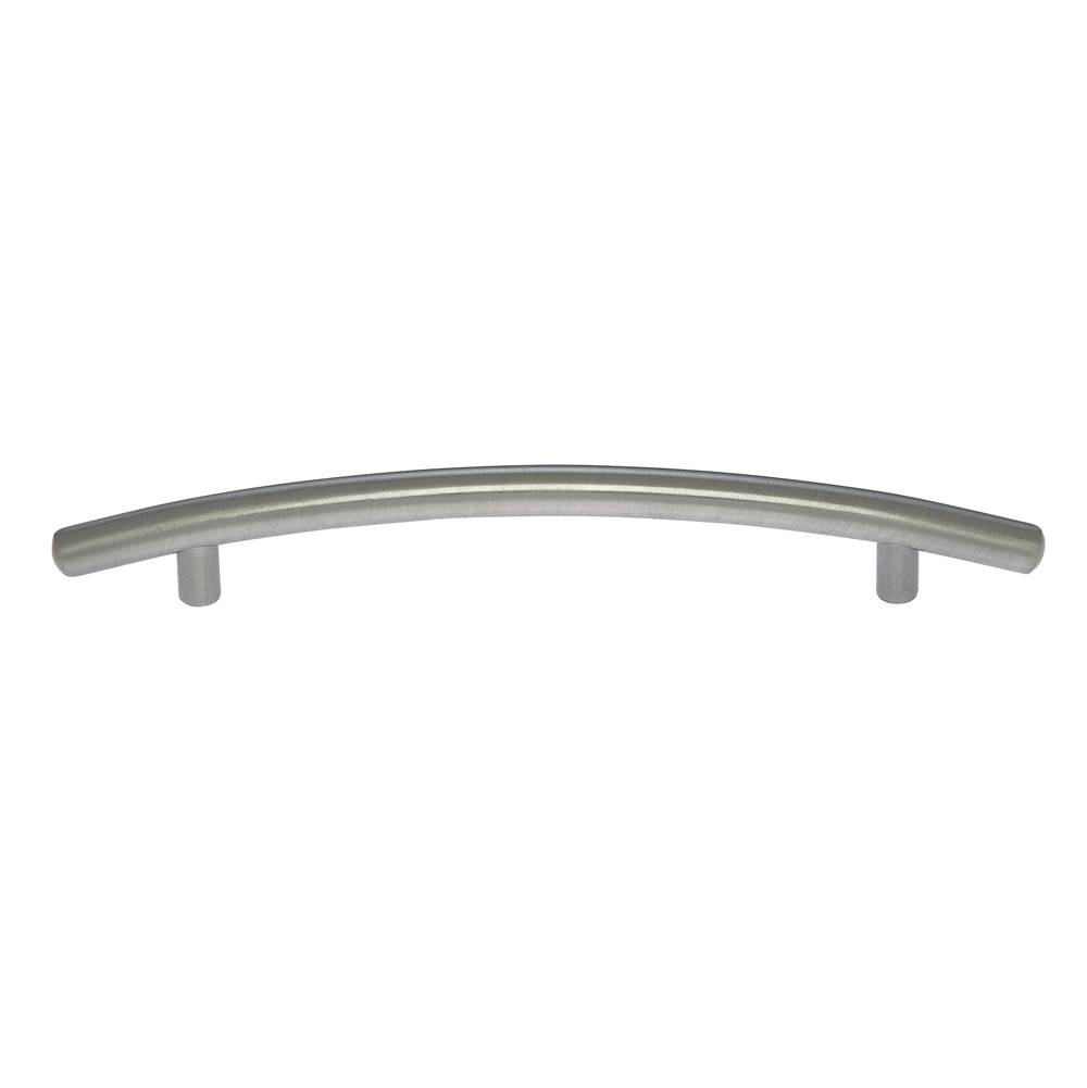 JVJ Hardware Aster Collection Satin Nickel Finish 160 mm c/c Round Bowed Contemporary Pull, Composition Steel