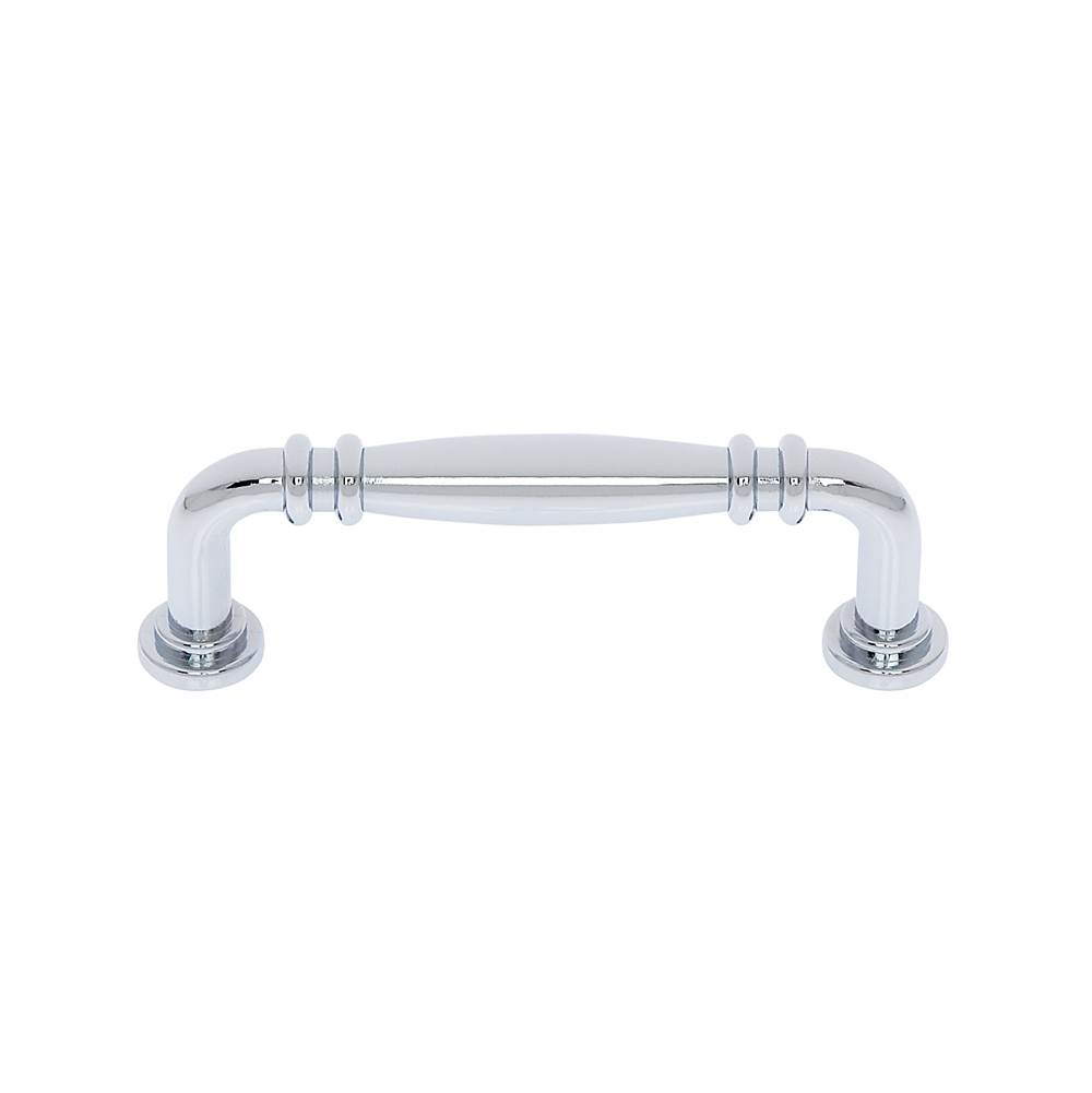 JVJ Hardware Imperial Collection Polished Chrome Finish 96 mm c/c Knuckle Pull, Composition Zamac