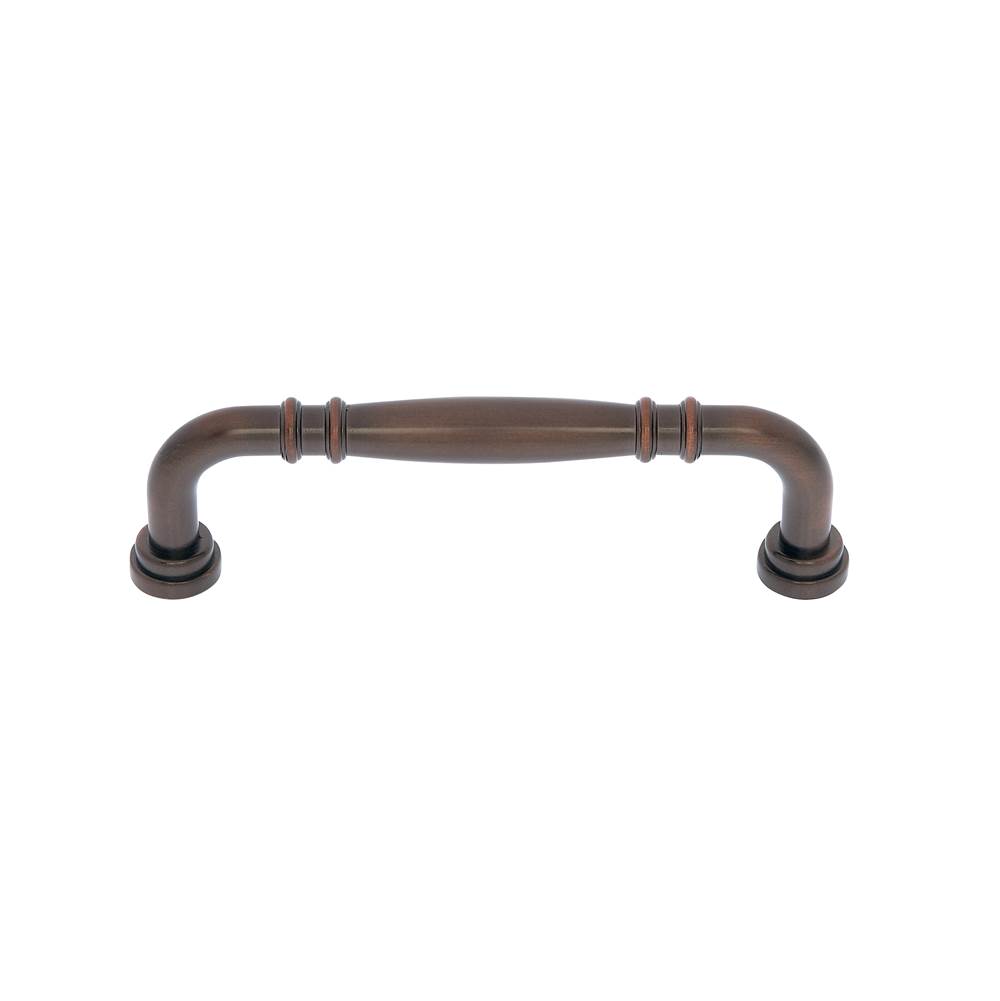 JVJ Hardware Imperial Collection Old World Bronze Finish  6'' c/c Refrigerator Knuckle Pull, Composition Zamac