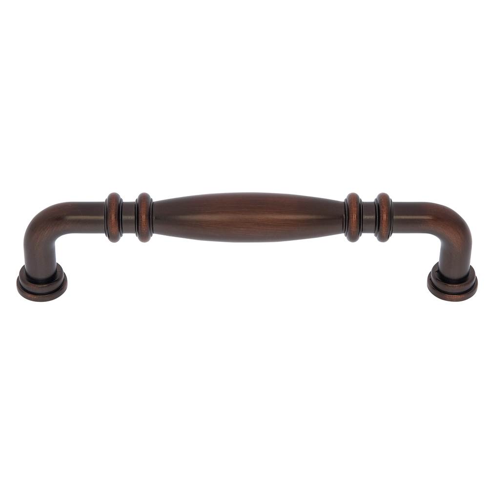 JVJ Hardware Imperial Collection Old World Bronze Finish  8'' c/c Refrigerator Knuckle Pull, Composition Zamac