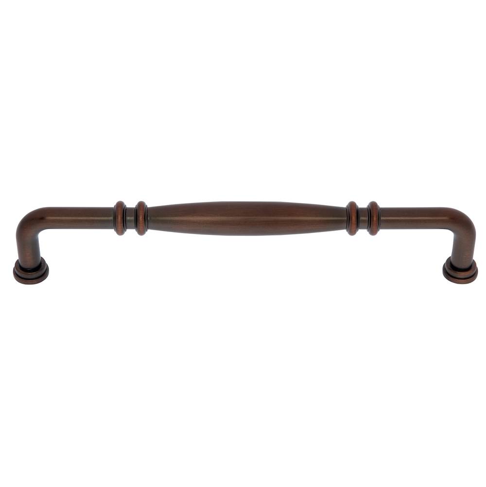 JVJ Hardware Imperial Collection Old World Bronze Finish  12'' c/c Refrigerator Knuckle Pull, Composition Zamac