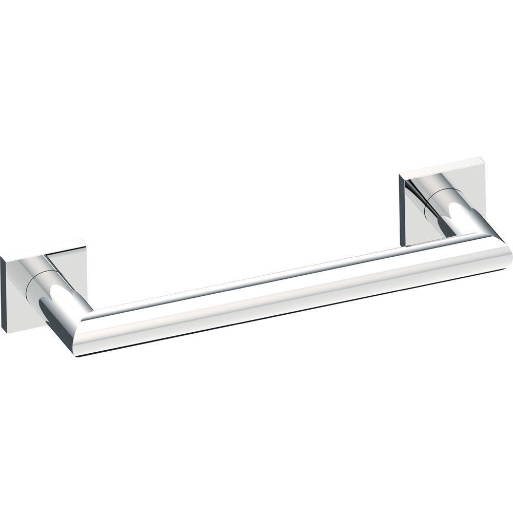 Kartners 9600 Series 18-inch Mitered Grab Bar with Square Rosettes-Titanium