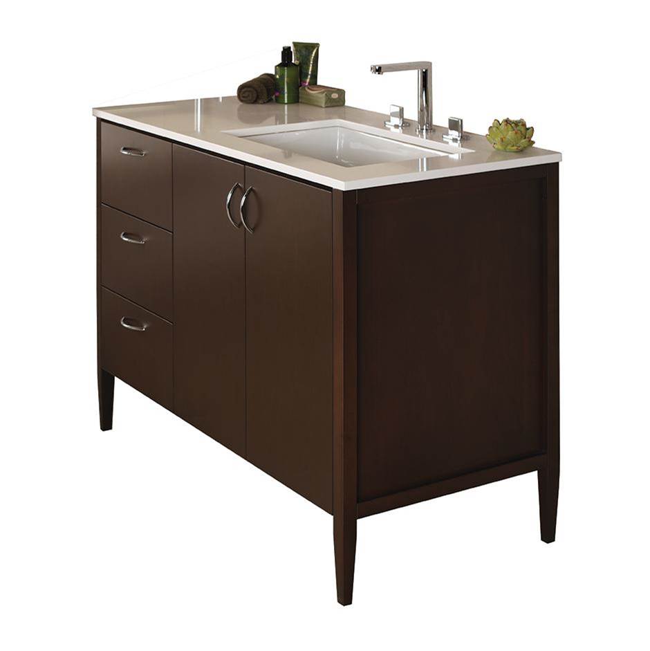 Lacava Counter top for vanity LRS-F-48R with a cut-out for 5062UN. W: 48'', D: 21'', H: 3/4''.