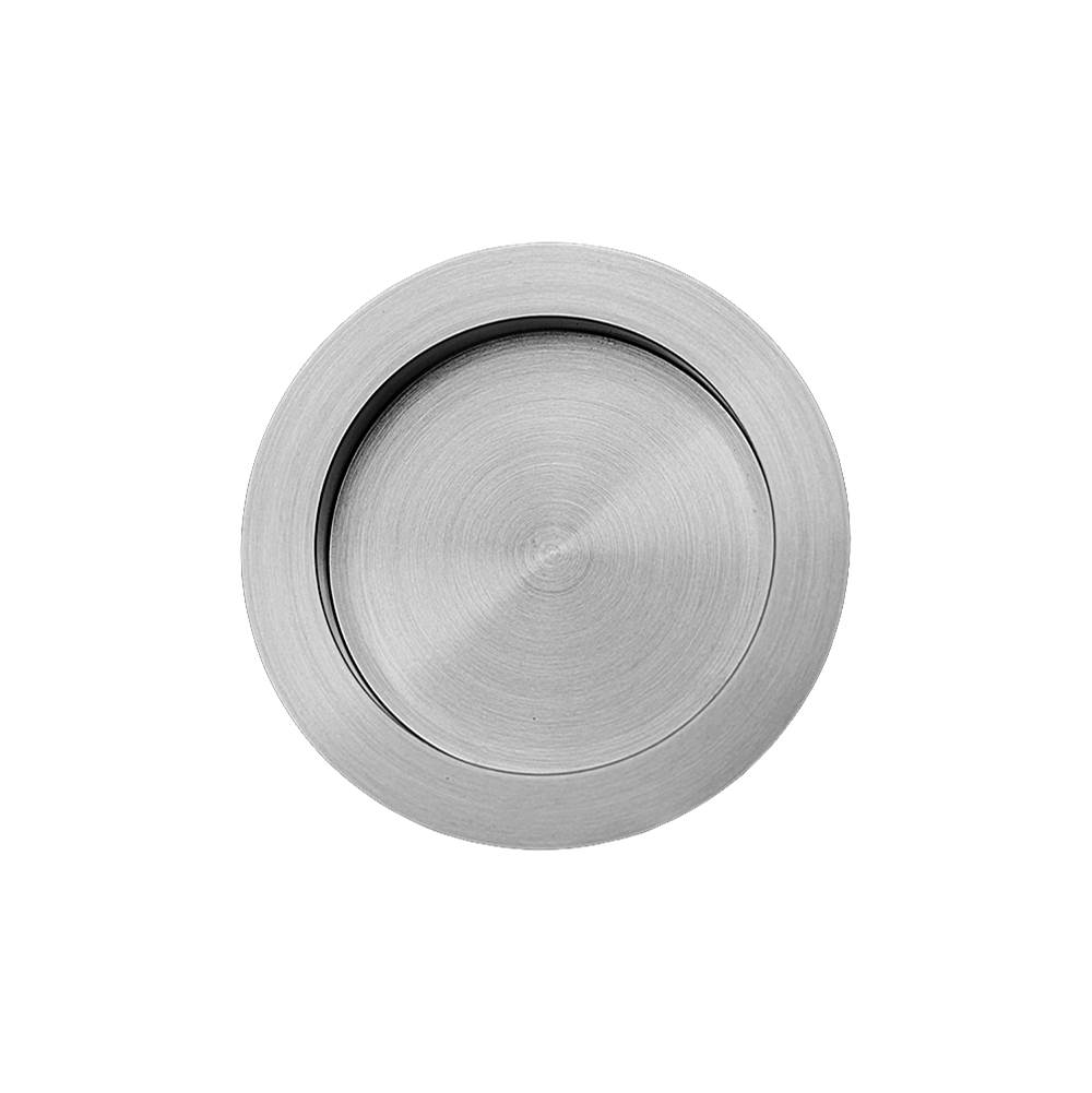 Linnea Round Flush Pull, Satin Stainless Steel