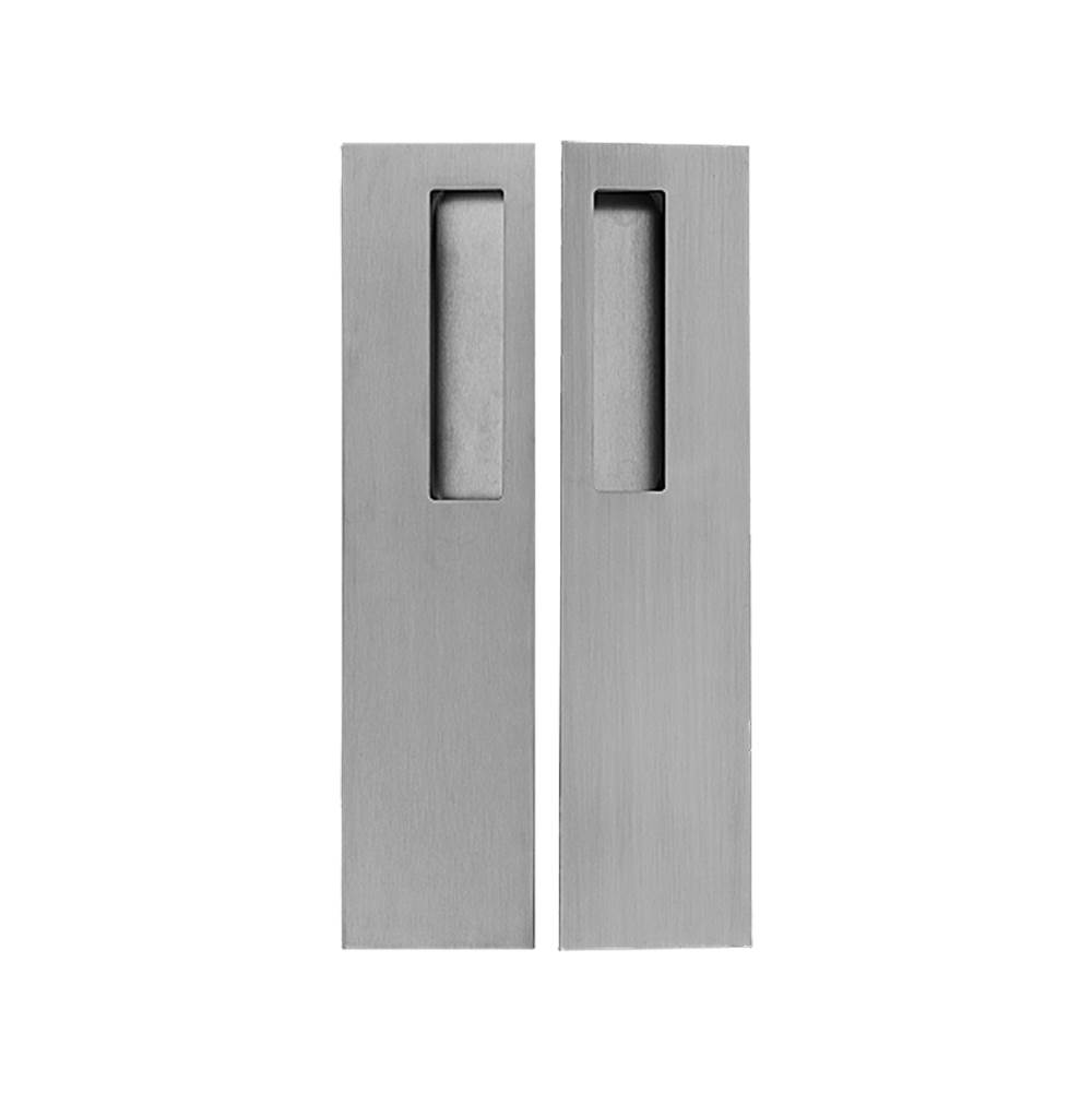 Linnea Square Flush Pull, Polished Stainless Steel