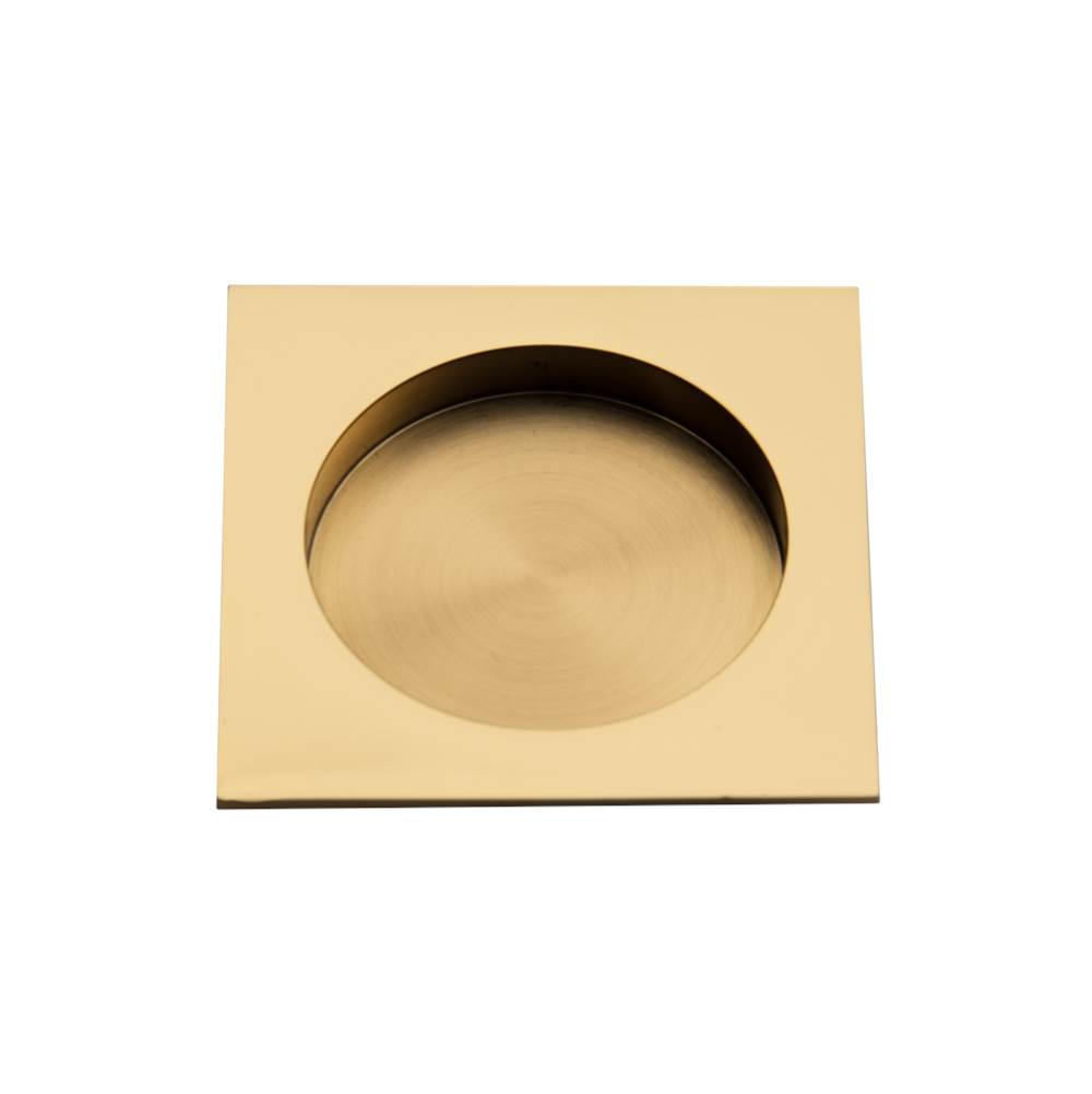 Linnea Square Flush Pull, Titanium Gold