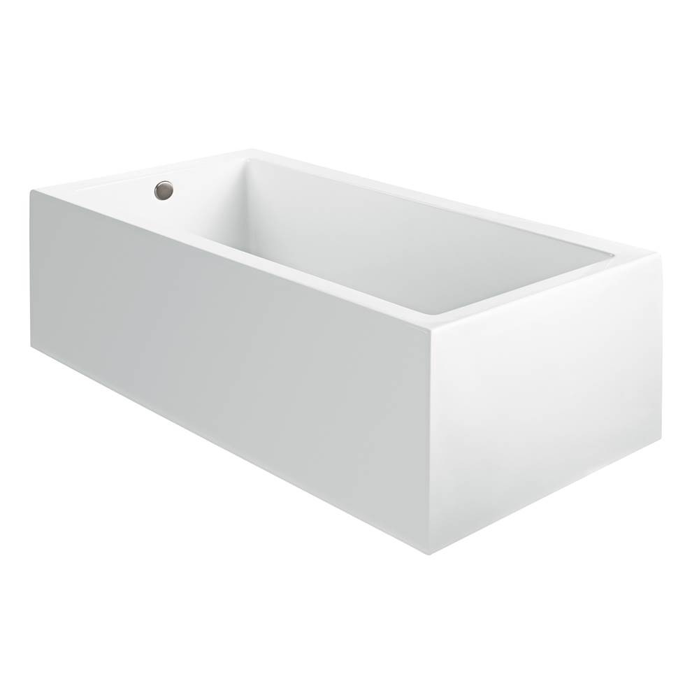 MTI Baths Andrea 4A Acrylic Cxl Sculpted 2 Side Air Bath - White (66X31.75)