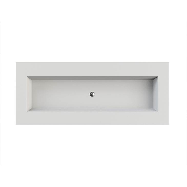 MTI Baths Petra 5 Sculpturestone Counter Sink Single Bowl Up To 68'' - Matte Biscuit