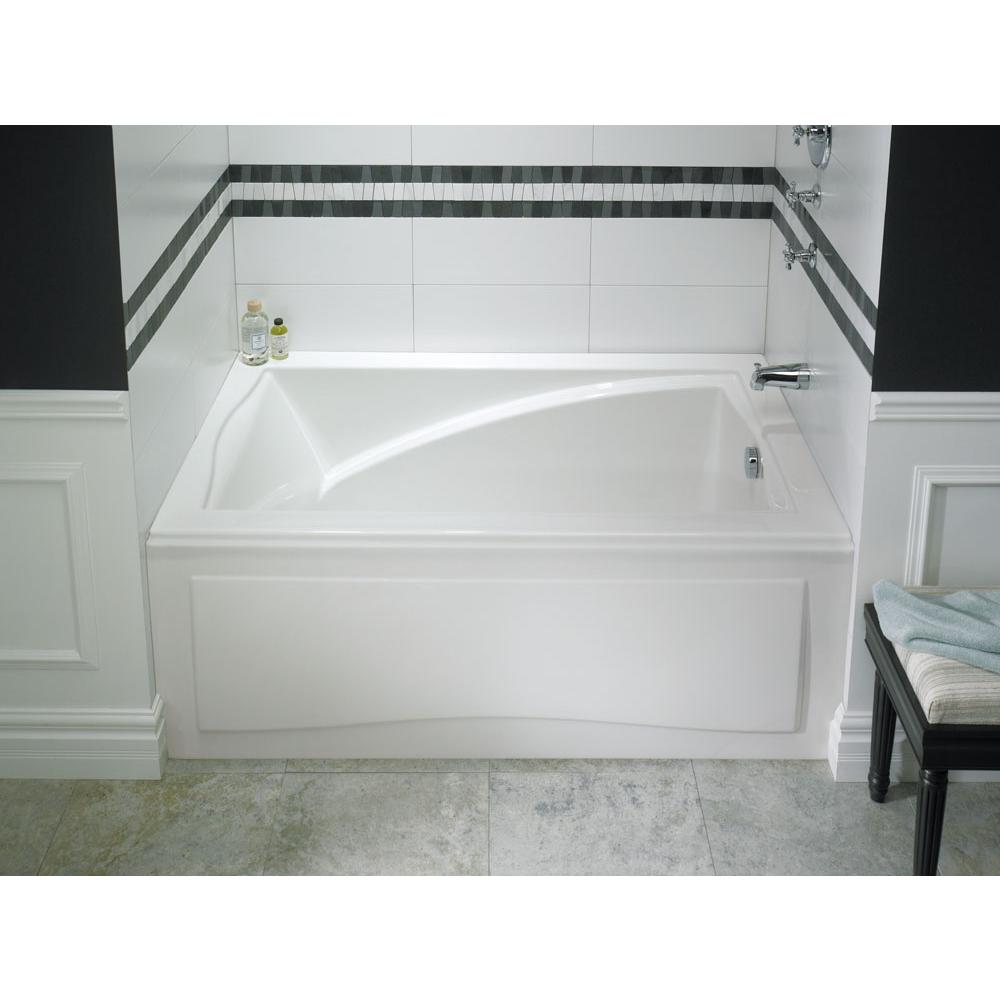 Neptune DELIGHT bathtub 36x66 with Tiling Flange, Right drain, Black