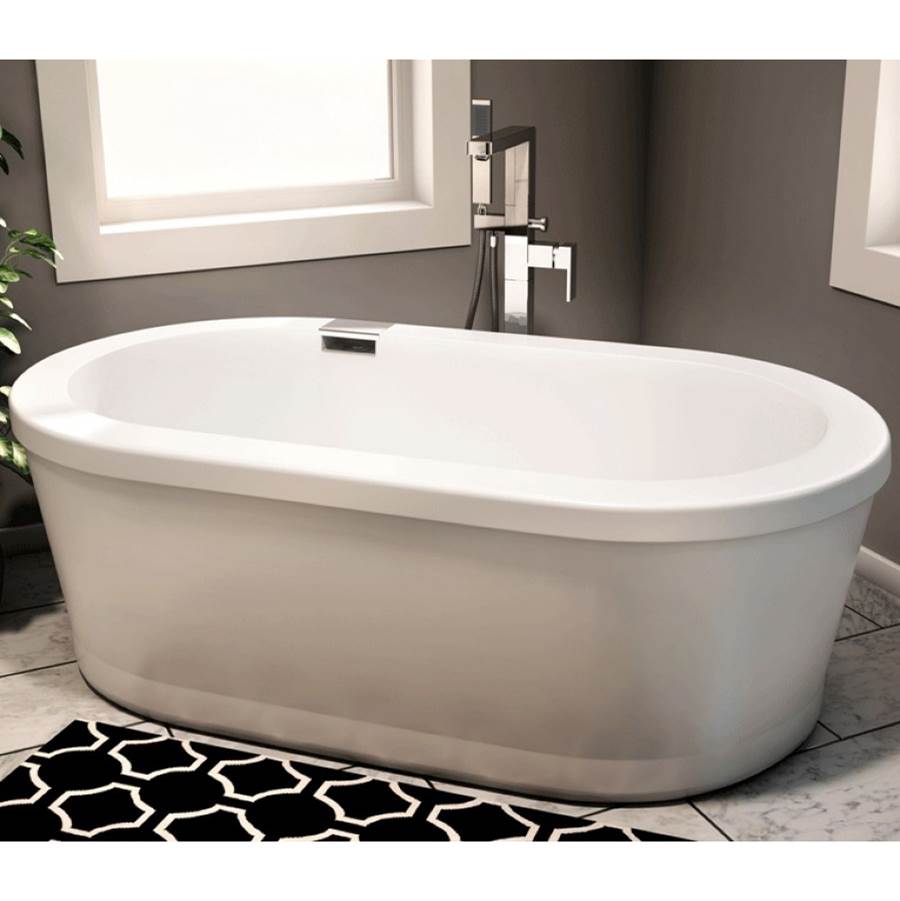 Neptune Freestanding RUBY Bathtub 32x60, Mass-Air, White with Color Skirt
