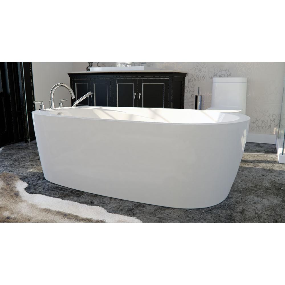 Neptune Freestanding One Piece Vapora 36X72, Mass-Air, White With Color Skirt