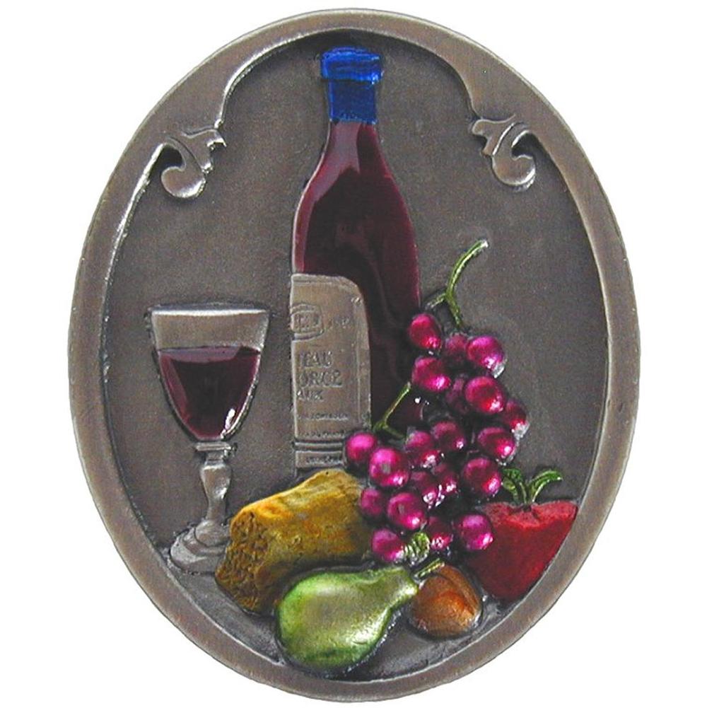 Notting Hill Best Cellar (Wine) Knob Hand-tinted Antique Pewter