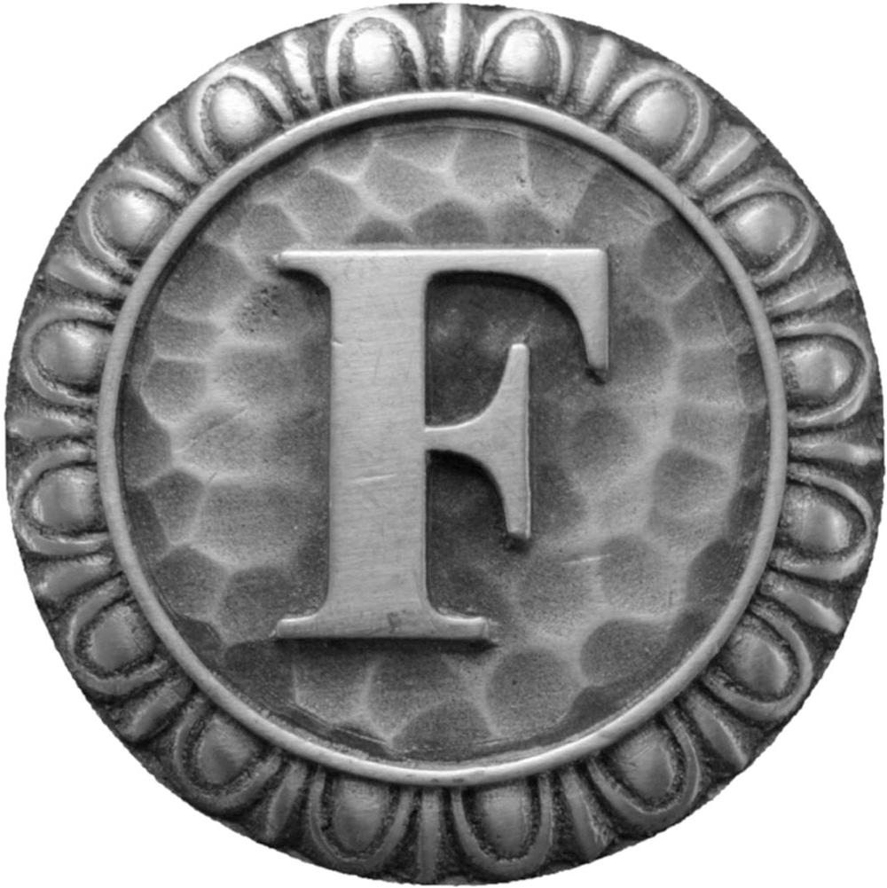 Notting Hill Initial F Knob Antique Pewter