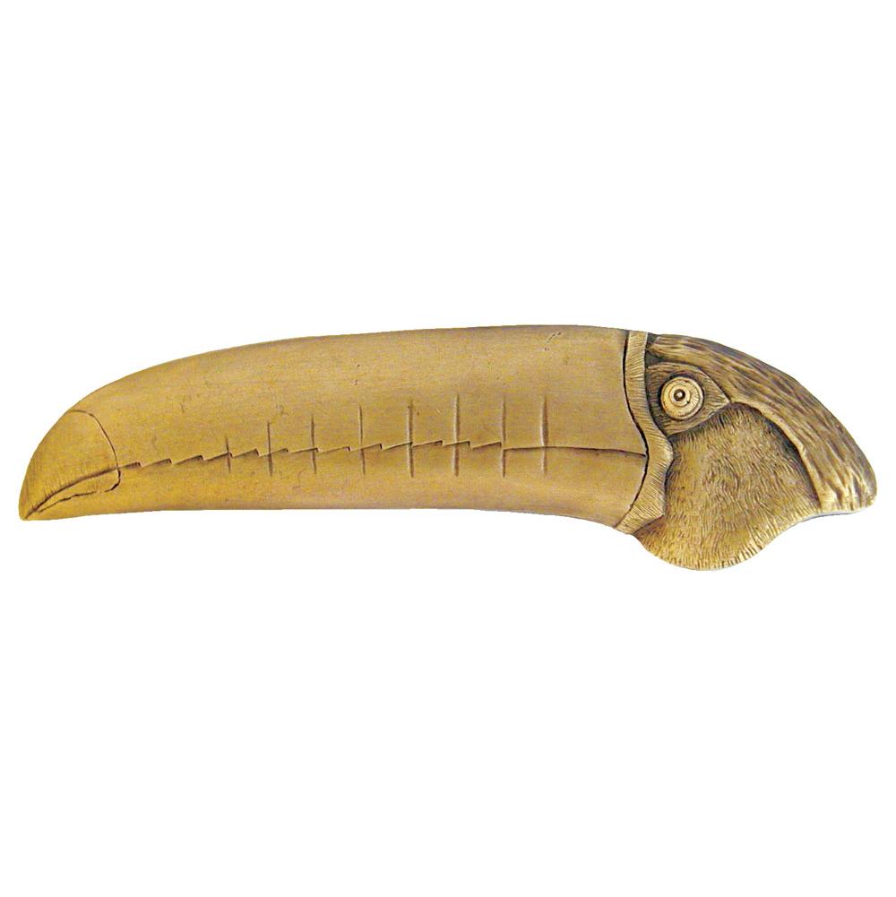 Notting Hill Toucan Pull Antique Brass (Right side)