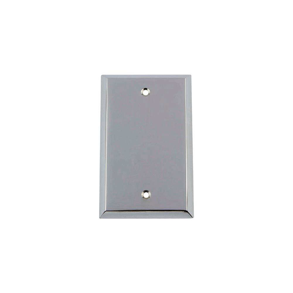 Nostalgic Warehouse Nostalgic Warehouse New York Switch Plate with Blank Cover in Bright Chrome