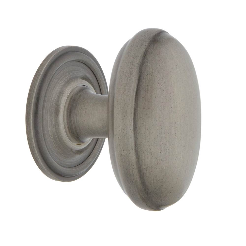 Nostalgic Warehouse Nostalgic Warehouse Homestead Brass 1 3/4'' Cabinet Knob with Classic Rose in Antique Pewter