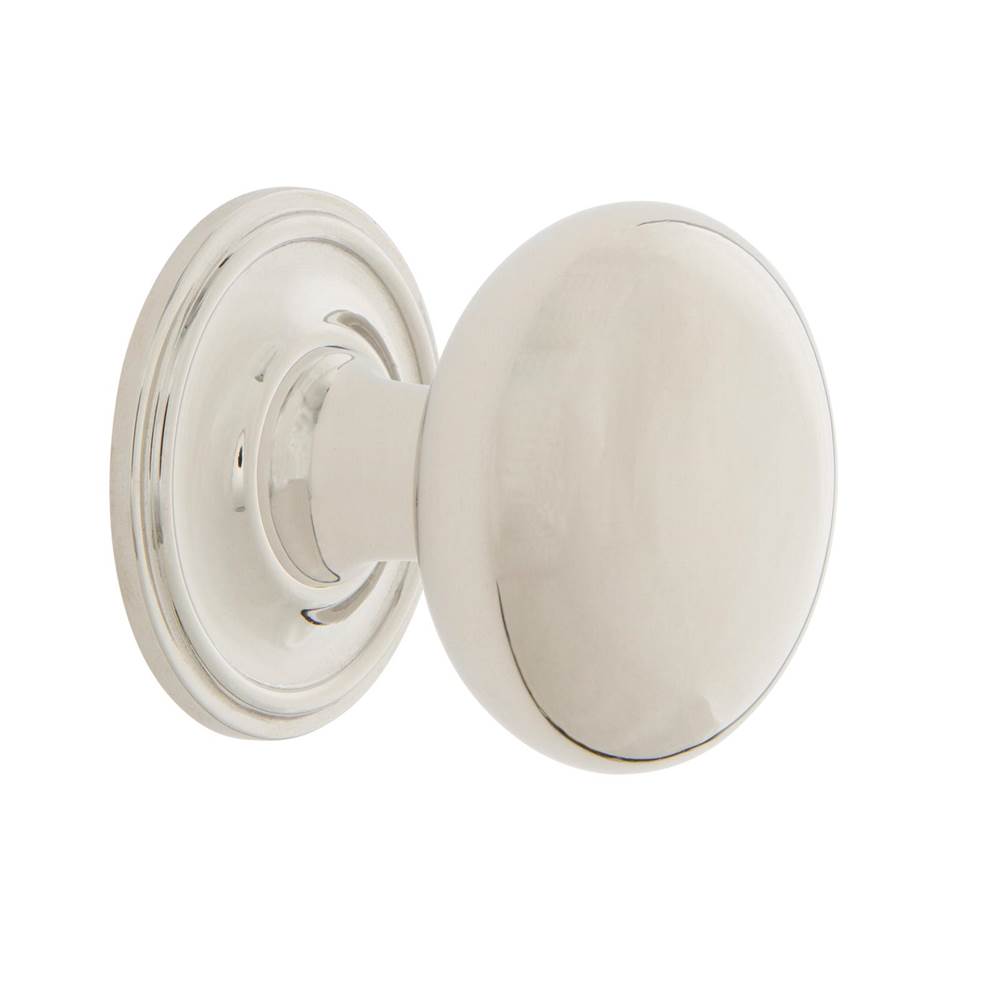Nostalgic Warehouse Nostalgic Warehouse New York Brass 1 3/8'' Cabinet Knob with Classic Rose in Polished Nickel