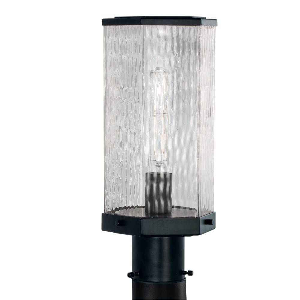 Norwell Polygon Outdoor Post Lantern Light - Matte Black