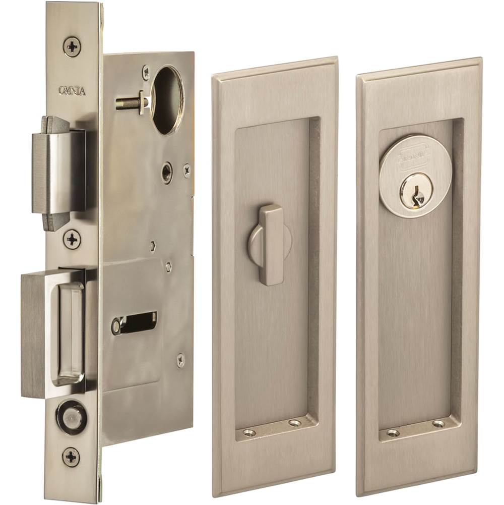 OMNIA Pocket Door Lockset ''A'' US15