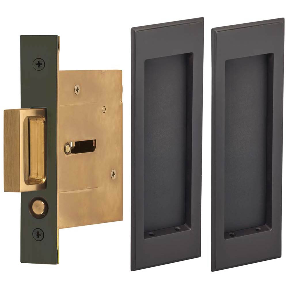 OMNIA Pocket Door Lockset US10B