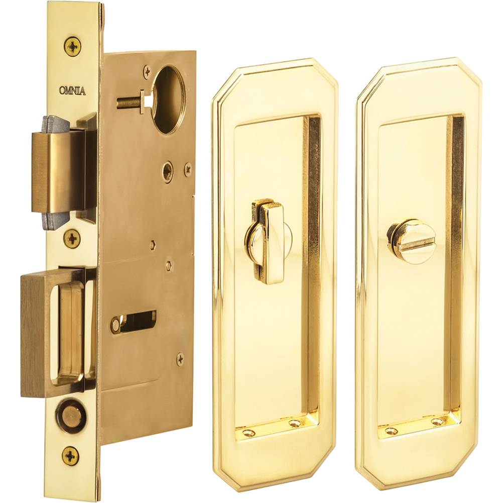 OMNIA Pocket Door Lockset US3A