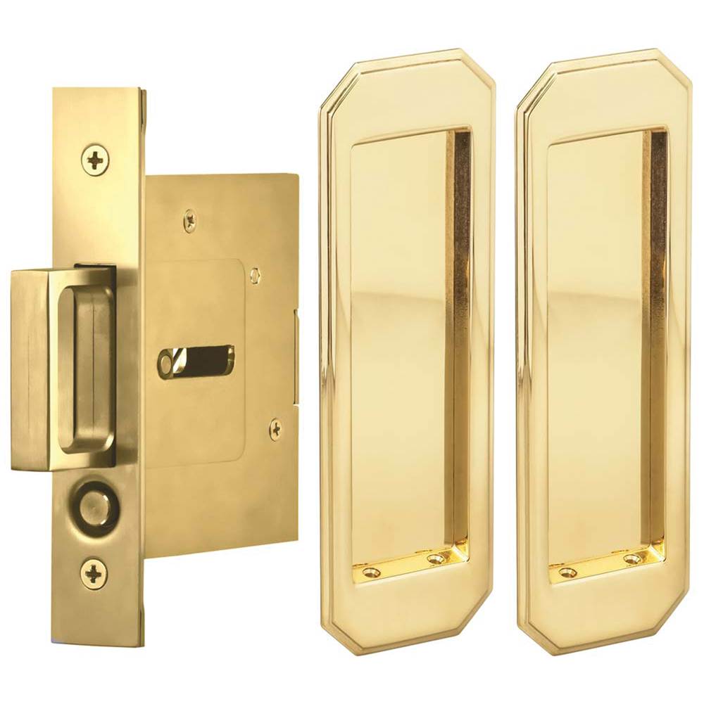 OMNIA Pocket Door Lockset ''N'' US3A