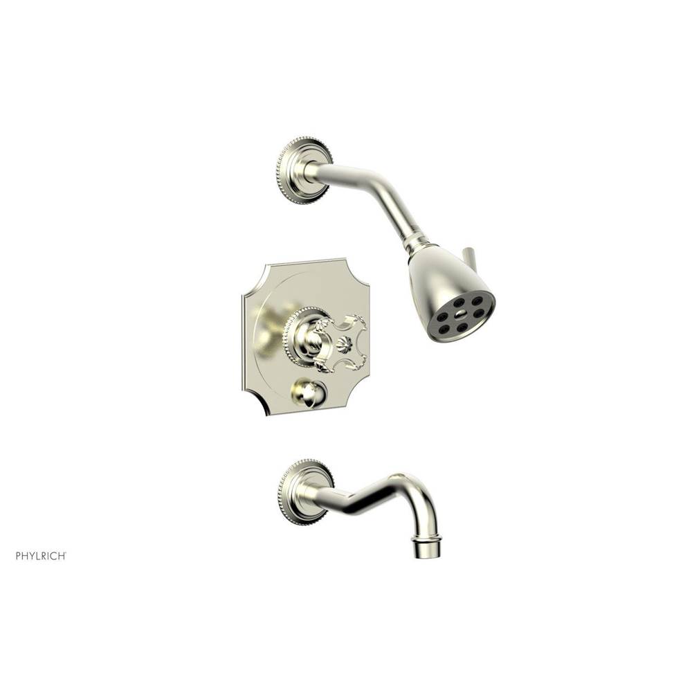 Phylrich MARVELLE Pressure Balance Tub and Shower Set - Cross Handle 162-26
