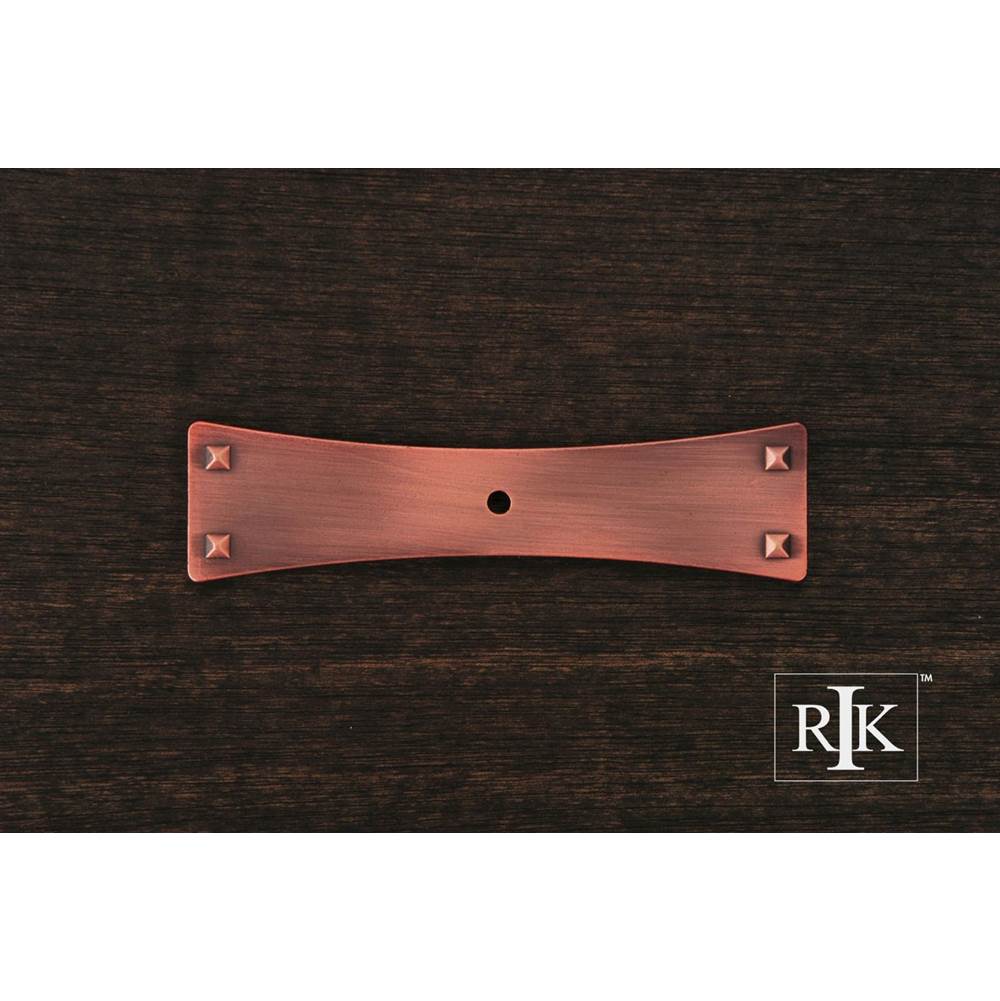 RK International Bent Rectangular One Hole Backplate