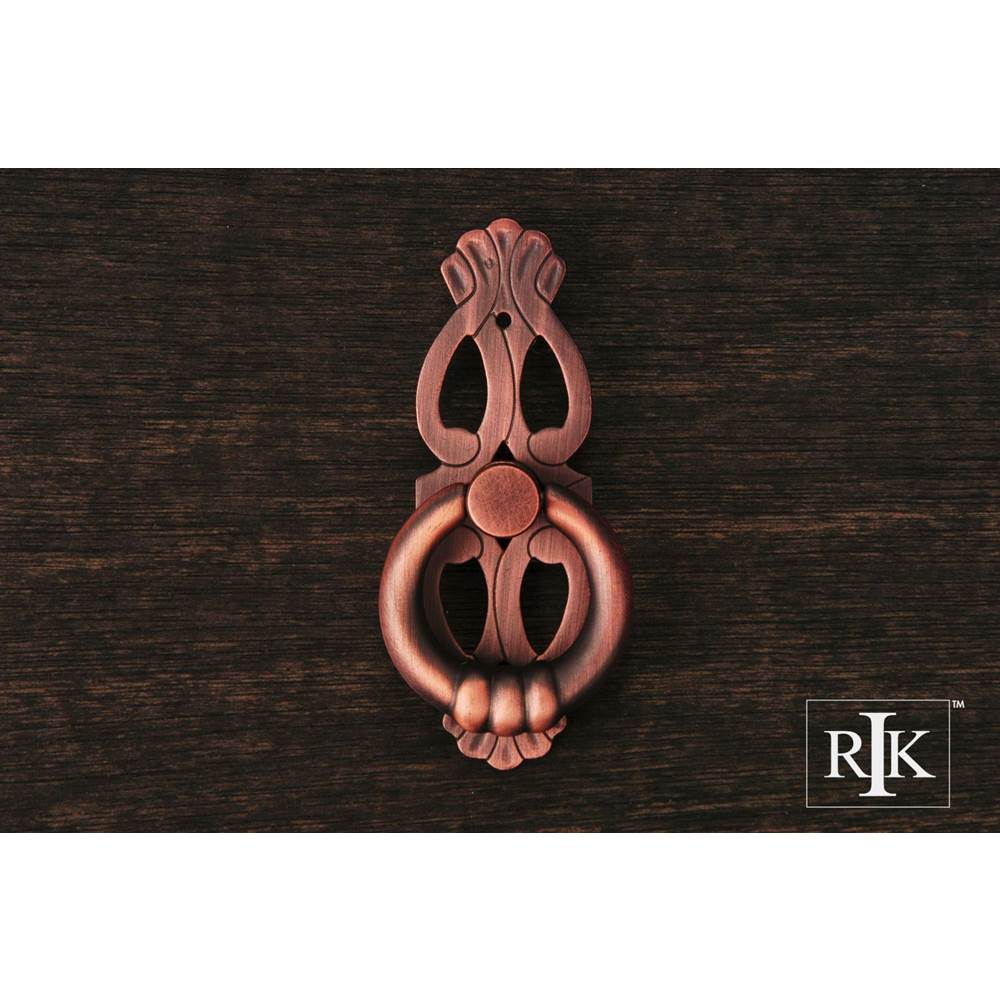 RK International 1'' Ring with Ornate Plate