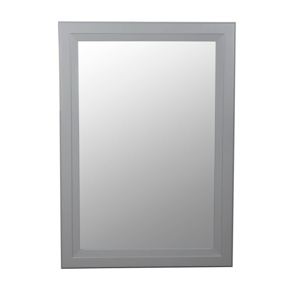Ronbow 24'' Reuben Transitional Solid Wood Framed Bathroom Mirror in Empire Gray