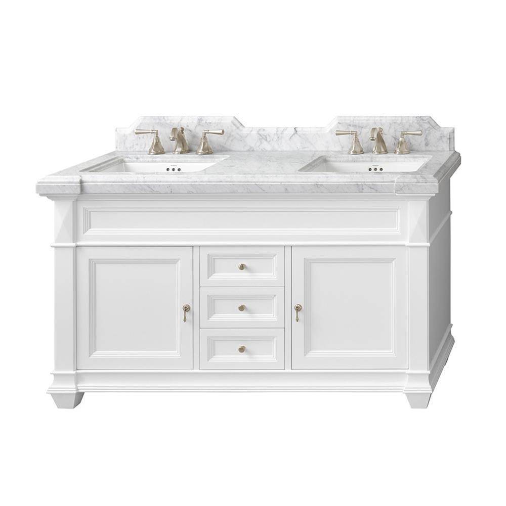 Ronbow 60'' Torino Bathroom Vanity Cabinet Base in White