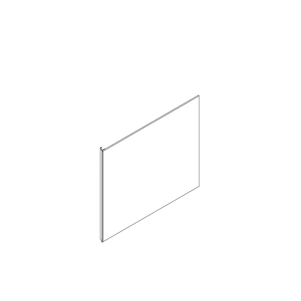 Robern Cartesian and Profiles Side Kit, 22-1/2'' H x 21'' D, Single Side Kit, Matte White