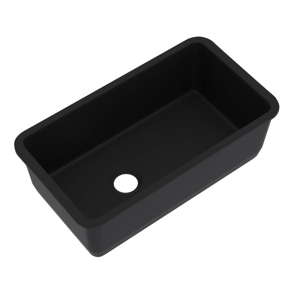 Rohl Allia™ 34'' Fireclay Single Bowl Undermount Kitchen Sink