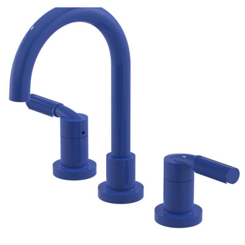 Rubinet Widespread Lav. Set. (less drain) in Blu Jean With Tuscan Brass Accent