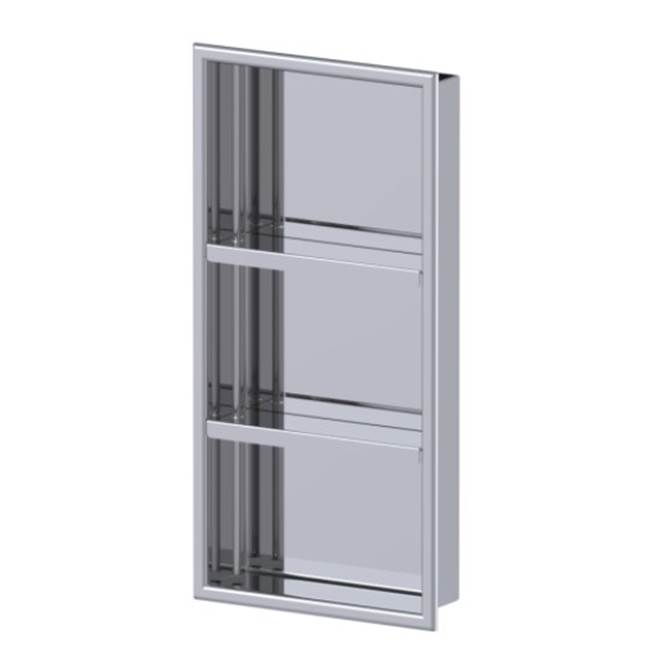 Rubinet 12 x 24'' Recessed Wall Niche With Adjust. Shelves