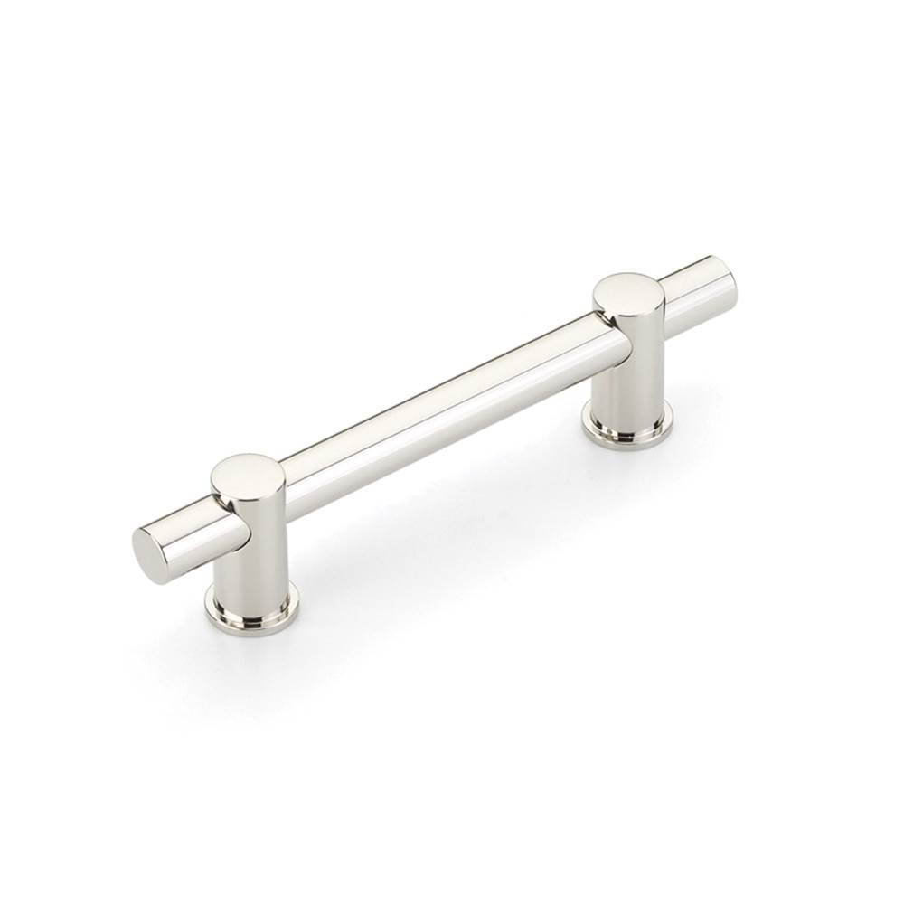 Schaub And Company Fonce Bar Pull, 4'' cc with Polished Nickel