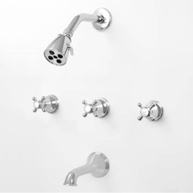 Sigma 3 Valve Tub & Shower Set Trim (Includes Haf And Wall Tub Spout) Portsmouth Satin Nickel .69