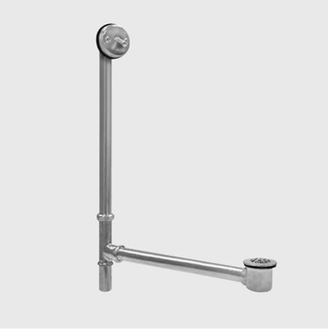 Sigma Concealed Trip-lever Waste & Overflow with Bathtub Drain & Strainer Makes up to 22''x 25''- 27'' Tall, Adjustable  POLISHED NICKEL PVD .43