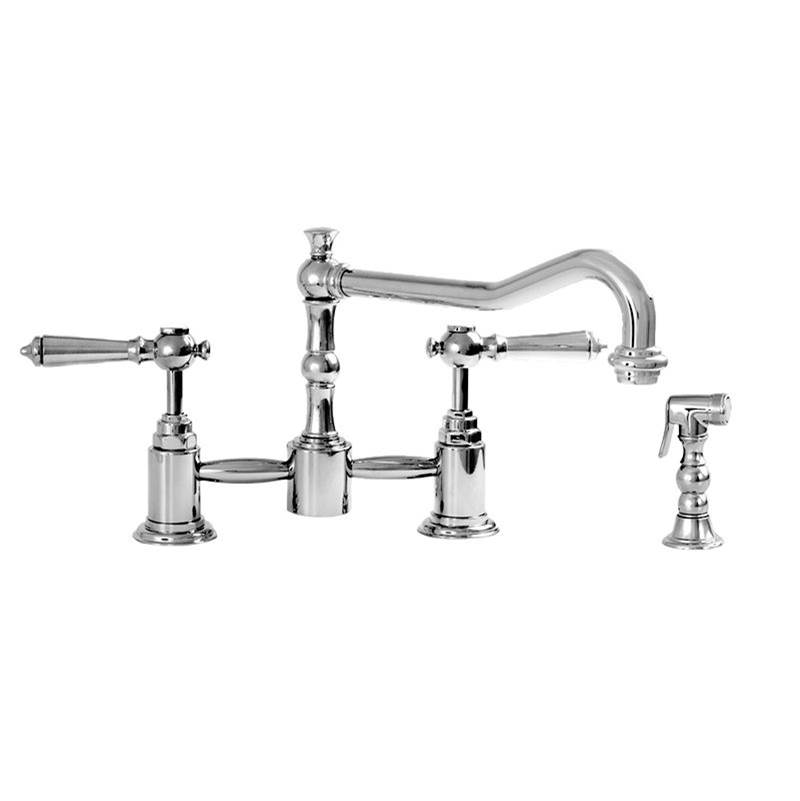 Sigma Pillar Style Kitchen Faucet With Handspray & Ascot Soft Pewter .84