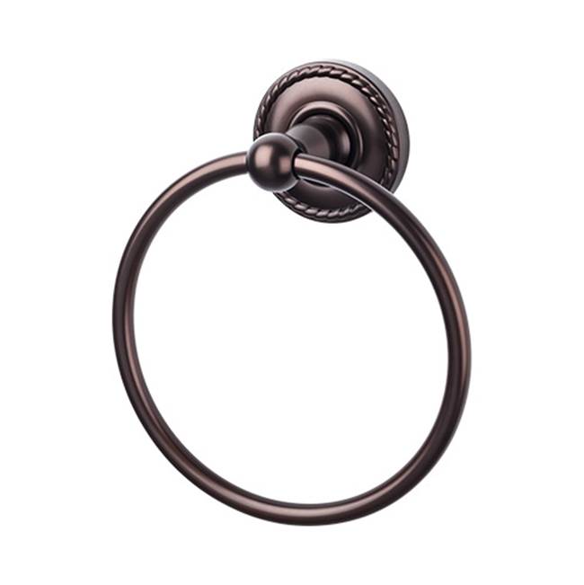 Top Knobs Edwardian Bath Ring Rope Backplate Oil Rubbed Bronze