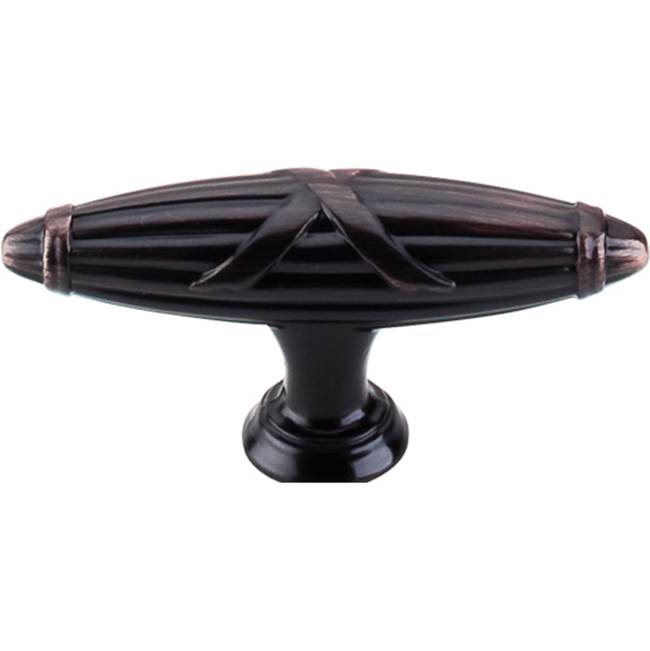 Top Knobs Ribbon and Reed T-Pull 2 3/4 Inch Tuscan Bronze