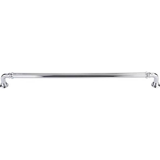Top Knobs Reeded Pull 12 Inch (c-c) Polished Chrome