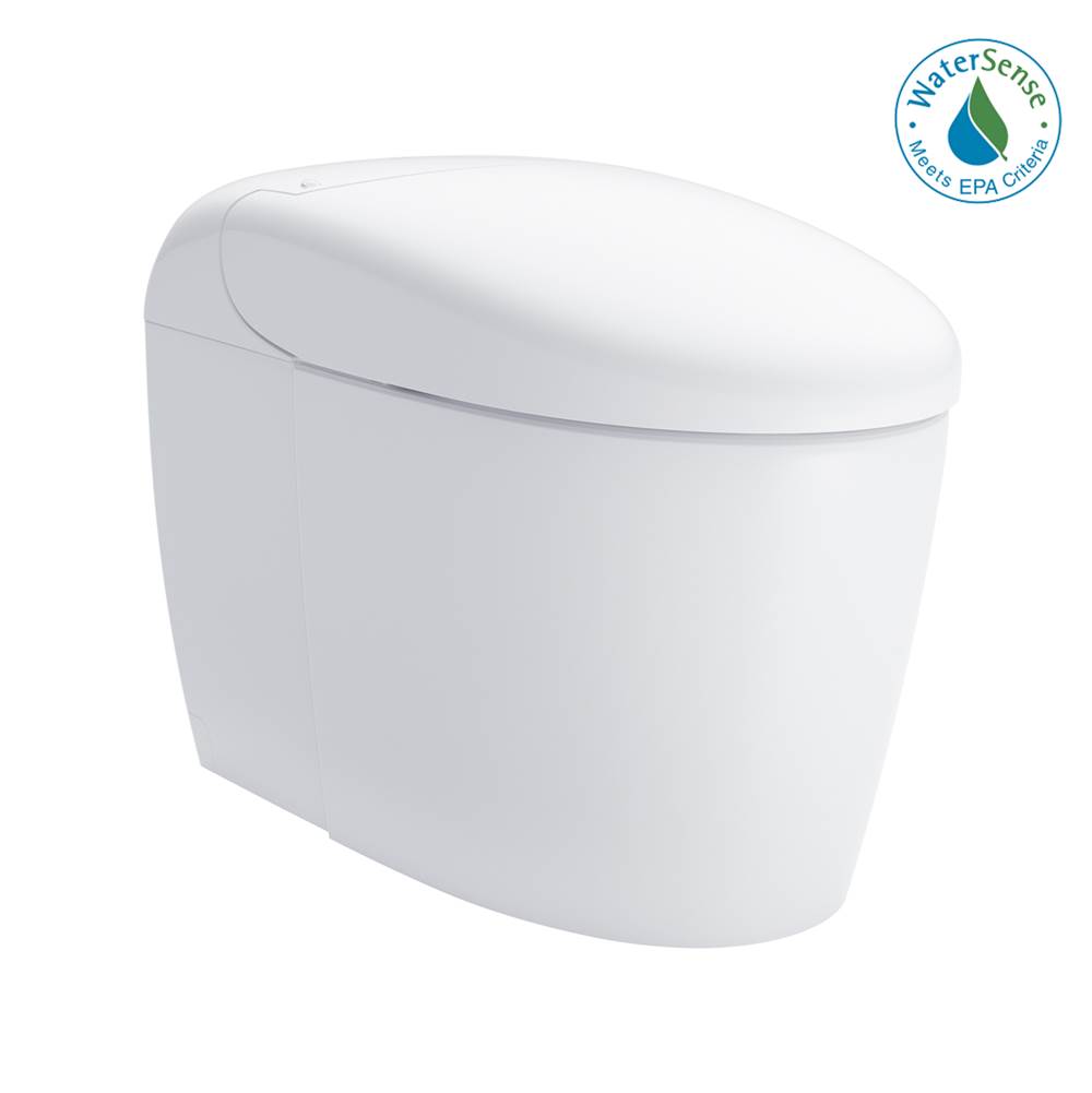 TOTO NEOREST RS Dual Flush 1.0 or 0.8 GPF Toilet with Intergeated Bidet Seat and EWATER plus , Cotton White - MS8341CUMFGNo.01
