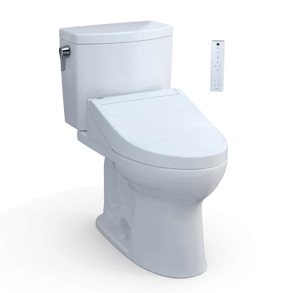 TOTO Toto® Washlet+® Drake® II 1G® Two-Piece Elongated 1.0 Gpf Toilet And Washlet+® C5 Bidet Seat, Cotton White