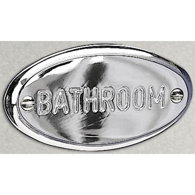 Valsan Classic Chrome Bathroom Sign