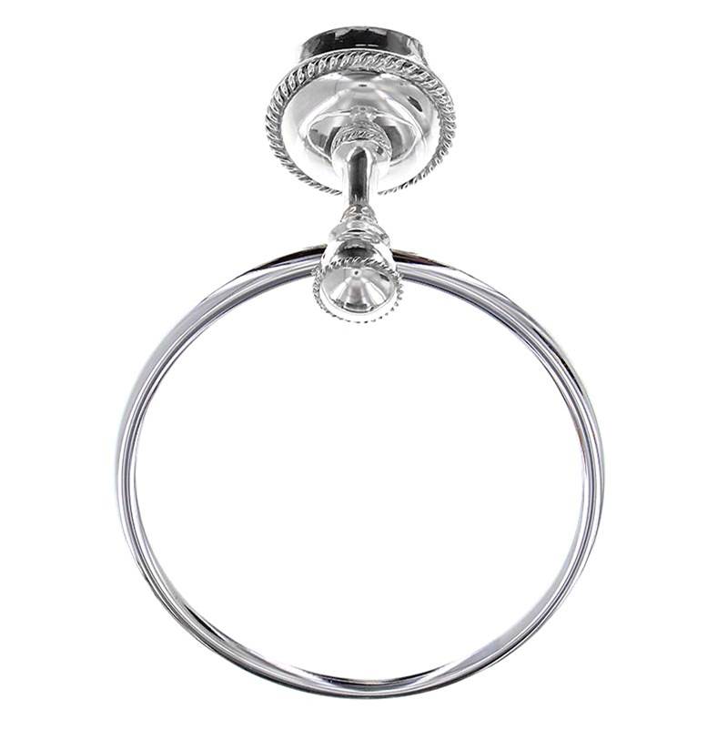 Vicenza Designs Equestre, Towel Ring, Polished Nickel