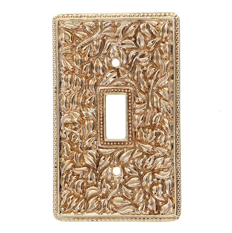 Vicenza Designs San Michele, Wall Plate, Toggle, Polished Gold