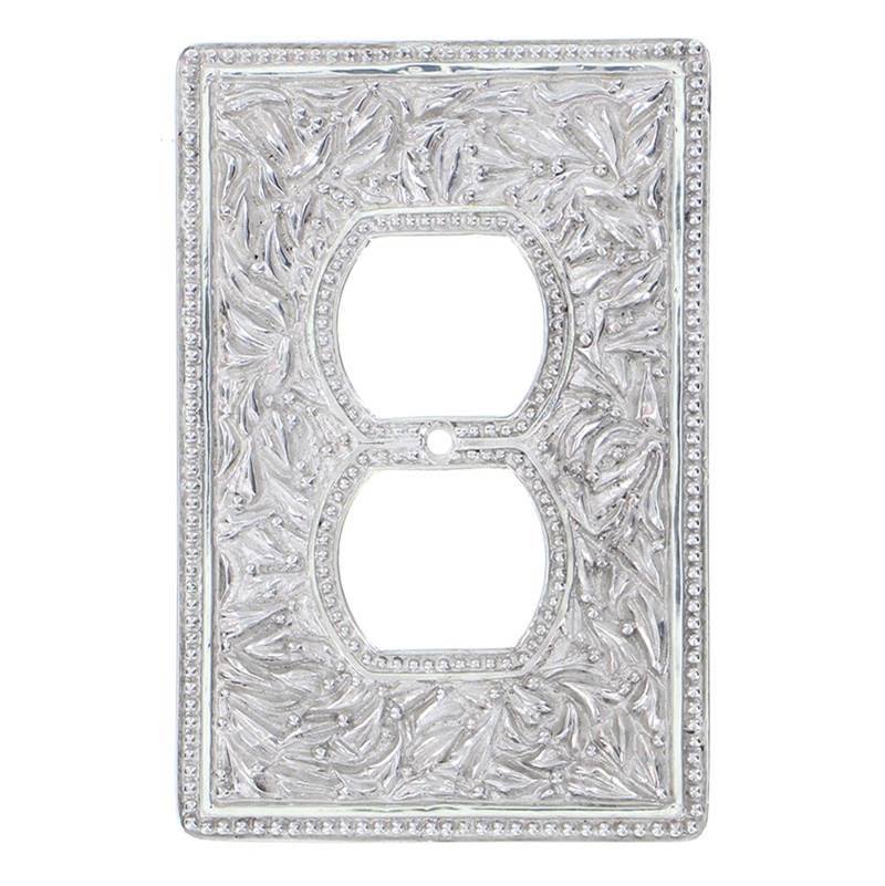 Vicenza Designs San Michele, Wall Plate, Jumbo, Outlet, Polished Silver