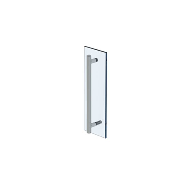 Watermark Titanium 18'' shower door pull/ glass mount towel bar
